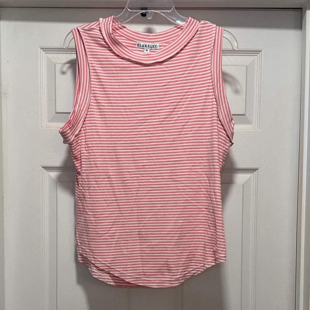 Blakely Pink Striped Women's Tank Top